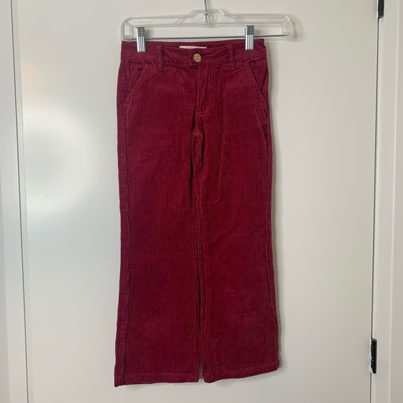 Corduroy raspberry girls flared pants - Picture 1 of 2
